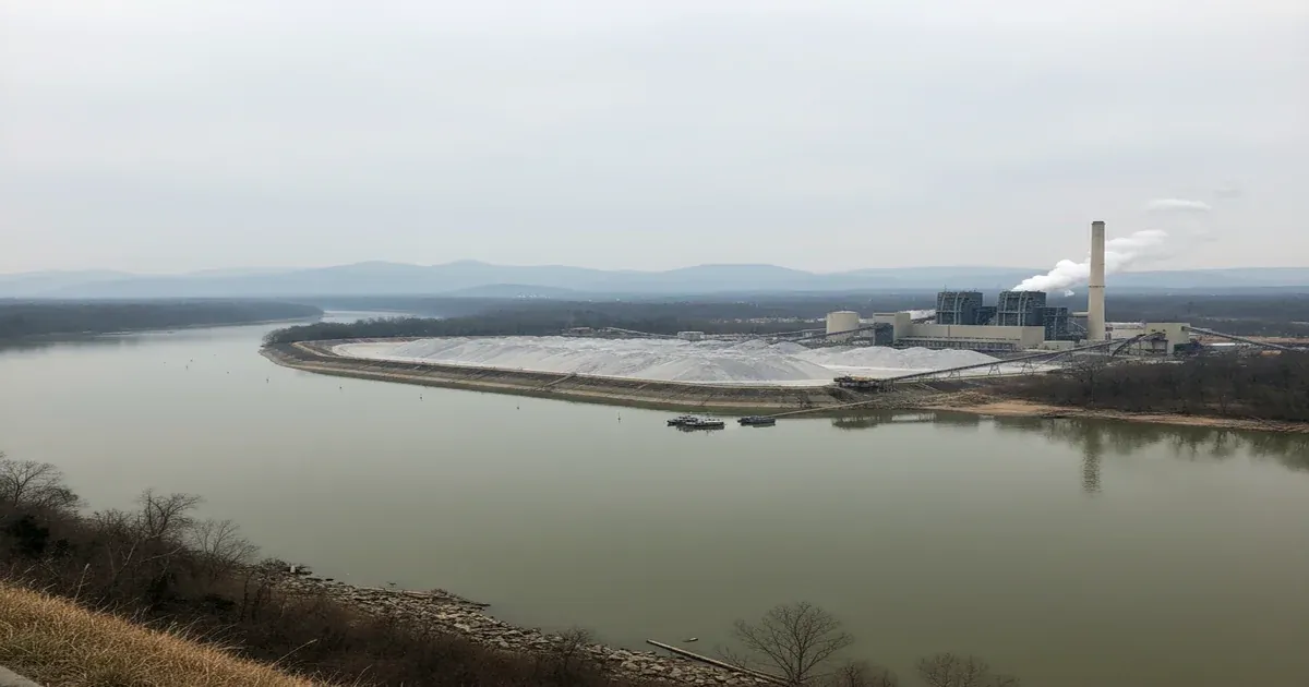 Knoxville Tennessee downtown with the Tennessee River and Smoky Mountains in the background