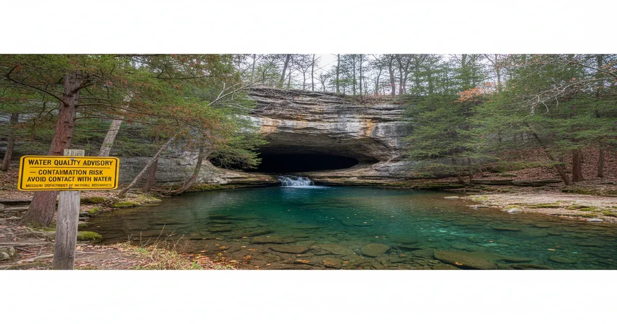 Springfield Missouri Ozarks landscape with springs and limestone terrain